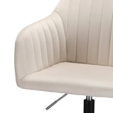 Artiss Cream Velvet Mid-Back Office Chair Dual-Padded Seat — Allure Home Collections