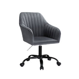 Coral Bay dark grey velvet office chair