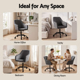 Coral Bay dark grey velvet office chair