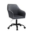 Artiss Dark Grey Velvet Mid-Back Office Chair Dual-Padded Seat — Allure Home Collections