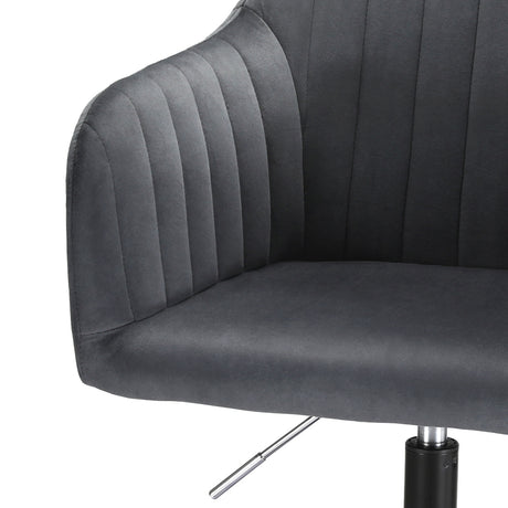 Artiss Dark Grey Velvet Mid-Back Office Chair Dual-Padded Seat — Allure Home Collections