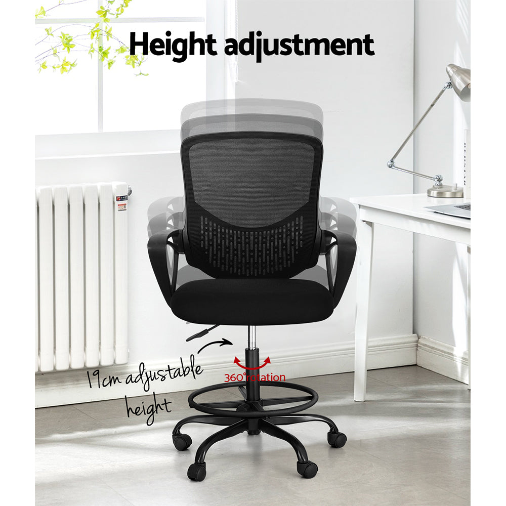 Artiss Adjustable Mesh Drafting Stool for Standing Desks and Creative Studios — Allure Home Collections