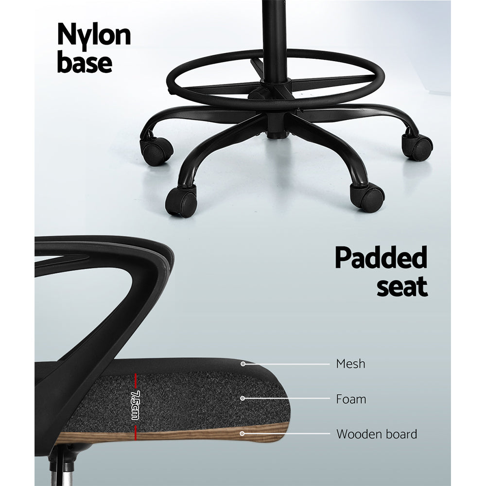 Artiss Adjustable Mesh Drafting Stool for Standing Desks and Creative Studios — Allure Home Collections