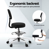 Artiss Ergonomic Black PU Drafting Chair for Standing Desks — Allure Home Collections