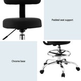 Artiss Ergonomic Black PU Drafting Chair for Standing Desks — Allure Home Collections
