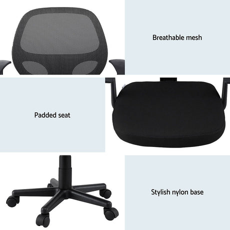 Artiss Mid Back Mesh Office Chair