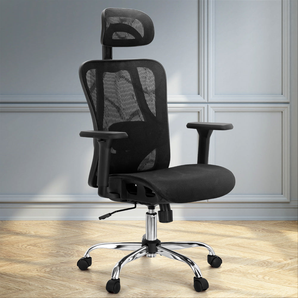Artiss Black Ergonomic Reclining Office Chair — Allure Home Collections