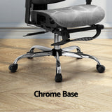 Artiss Ergonomic High-Back Office Chair with Footrest Grey Mesh — Allure Home Collections