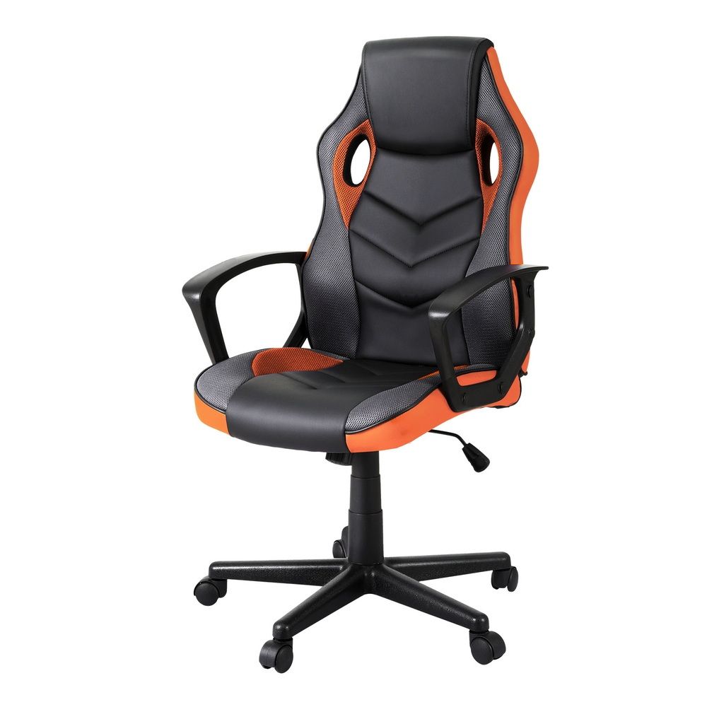 Mullaloo orange gaming chair in a home office