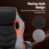 Mullaloo orange gaming chair in a home office, view 4