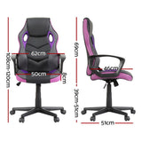 Broome Gaming Chair, Purple, view 2