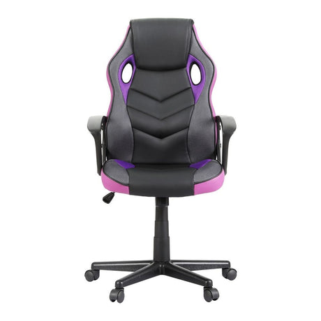 Mullaloo purple gaming chair in a home office, view 3