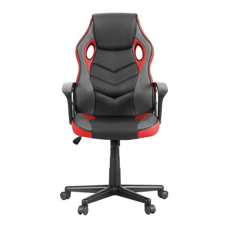 Mullaloo red gaming chair in a home office, view 3