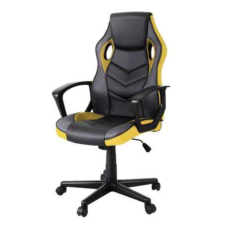 Mullaloo yellow gaming chair in a home office