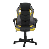 Mullaloo yellow gaming chair in a home office, view 3
