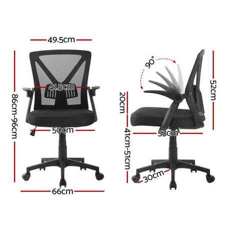 Bunbury black mesh ergonomic office chair for the home office