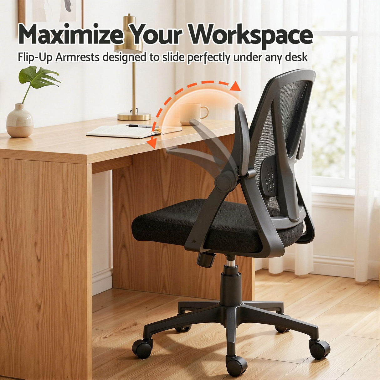Bunbury black mesh ergonomic office chair for the home office