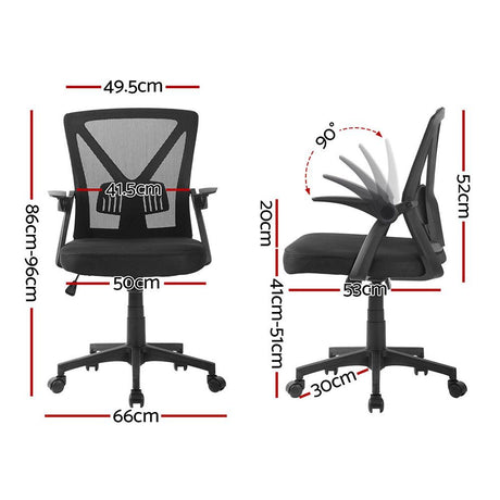 Bunbury black mesh ergonomic office chair for the home office