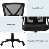Bunbury black mesh ergonomic office chair for the home office