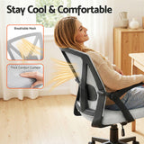 Bunbury grey mesh ergonomic office chair for the home office