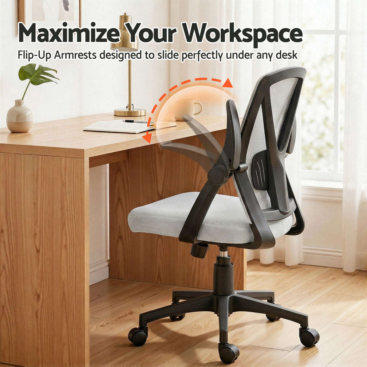 Bunbury grey mesh ergonomic office chair for the home office