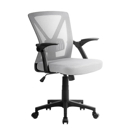Artiss Nile Grey Mid-Back Mesh Office Chair — Allure Home Collections