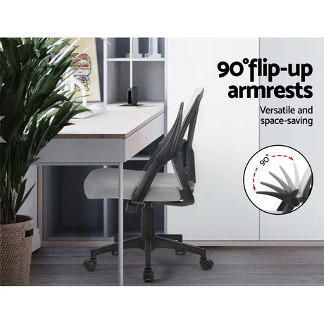Artiss Nile Grey Mid-Back Mesh Office Chair — Allure Home Collections