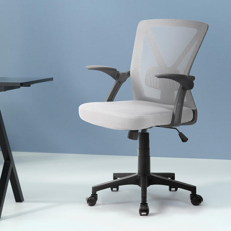 Artiss Nile Grey Mid-Back Mesh Office Chair — Allure Home Collections