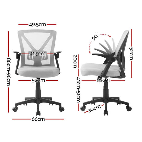 Bunbury grey mesh ergonomic office chair for the home office