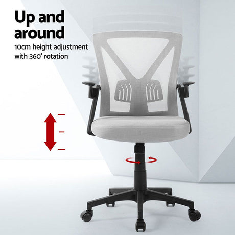 Bunbury grey mesh ergonomic office chair for the home office
