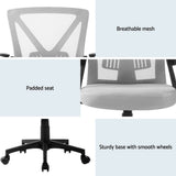 Bunbury grey mesh ergonomic office chair for the home office