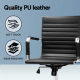 Guilderton black faux leather drafting office chair with footrest ring, view 5