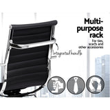 Artiss Black Faux Leather Drafting Stool Elevated Office Chair — Allure Home Collections