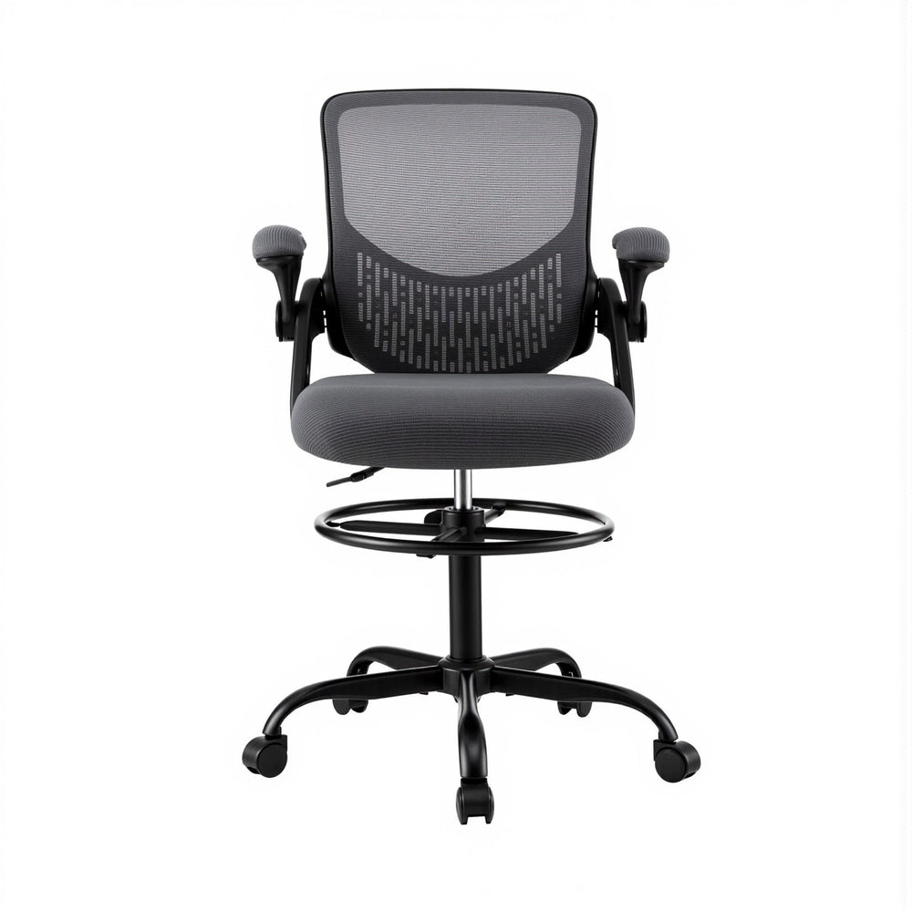 Artiss Grey Mesh Drafting Office Chair — Elevated Stool for Standing Desks — Allure Home Collections
