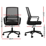 Cottesloe black mid back mesh office chair in a home office