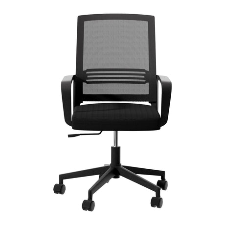 Cottesloe black mid back mesh office chair in a home office