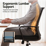 Cottesloe black mid back mesh office chair in a home office