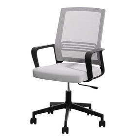 Cottesloe grey mid back mesh office chair in a home office