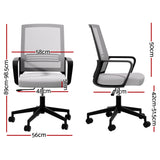 Cottesloe grey mid back mesh office chair in a home office