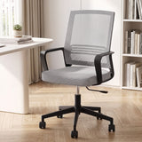 Cottesloe grey mid back mesh office chair in a home office