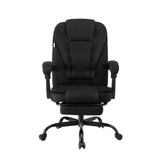 Artiss Executive Office Chair with Footrest Black High-Back Fabric — Allure Home Collections
