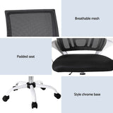 Kinross white mesh office chair pair, view 6