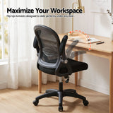 Burns Beach black mesh office chair, view 7