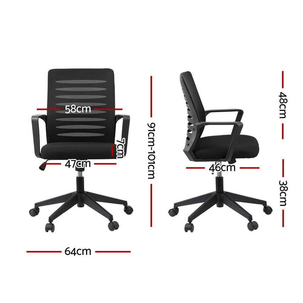 Capel black ergonomic mesh office chair