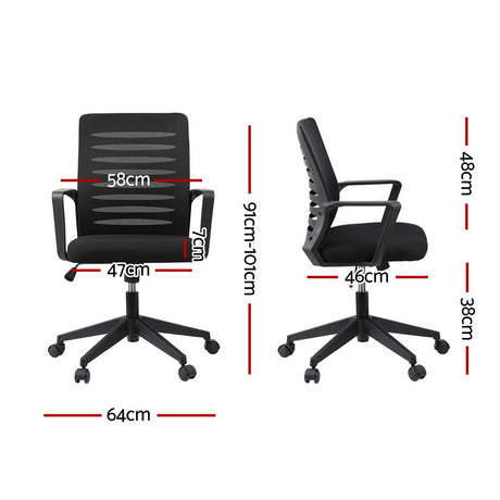 Capel black ergonomic mesh office chair