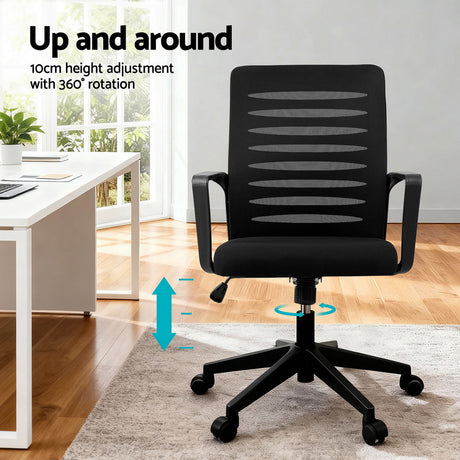 Capel black ergonomic mesh office chair