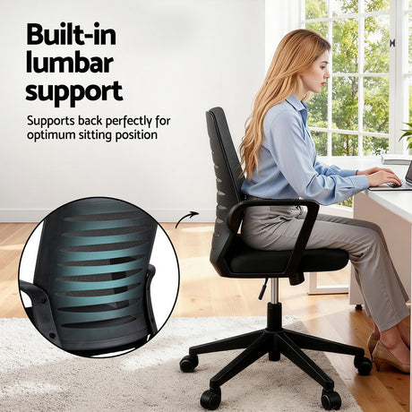 Capel black ergonomic mesh office chair