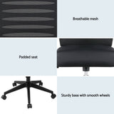 Capel black ergonomic mesh office chair