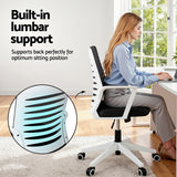 Capel black and white ergonomic mesh office chair