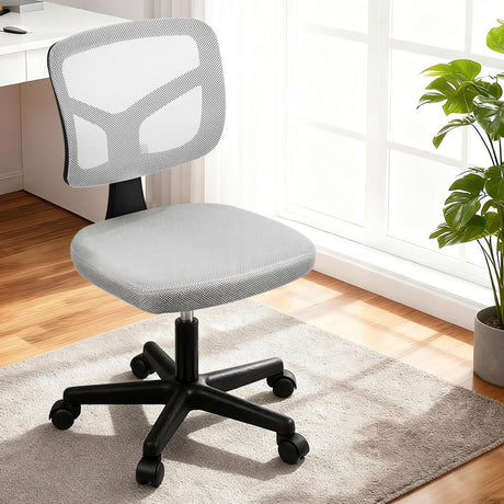 Dwellingup grey armless ergonomic mesh office chair